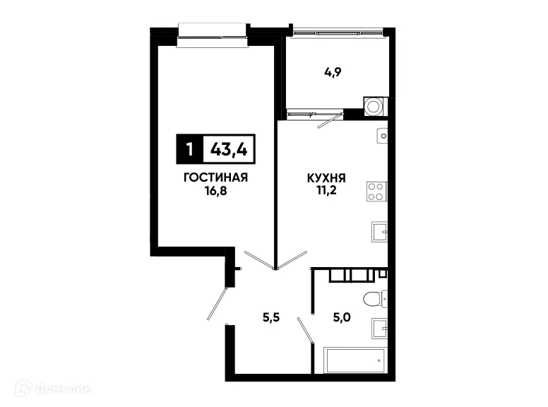 Фото квартиры в ЖК Кварталы 17/77