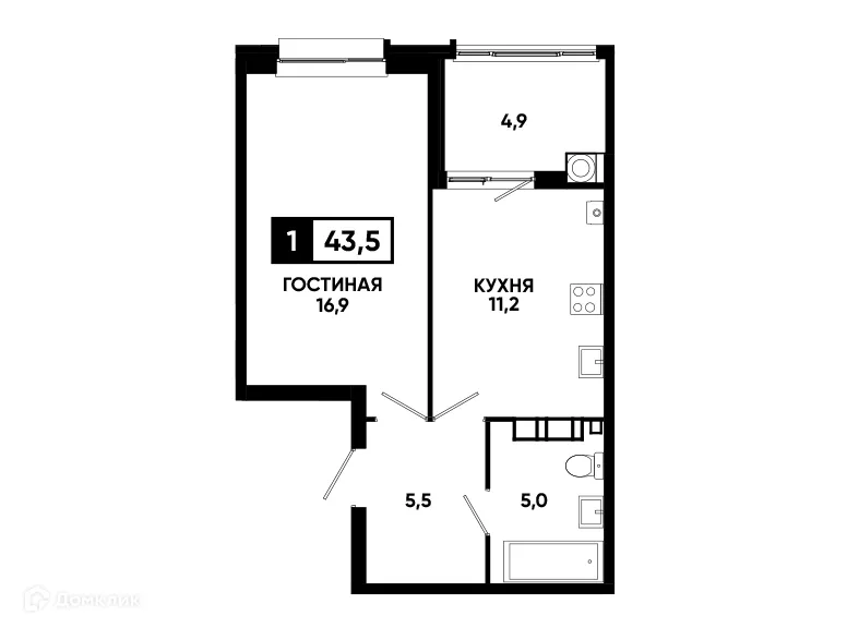 Фото квартиры в ЖК Кварталы 17/77