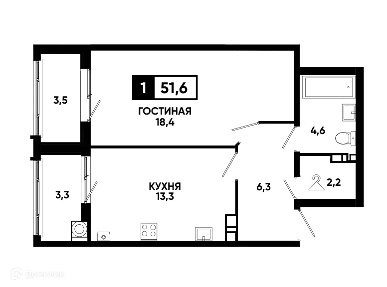 Фото квартиры в ЖК Кварталы 17/77