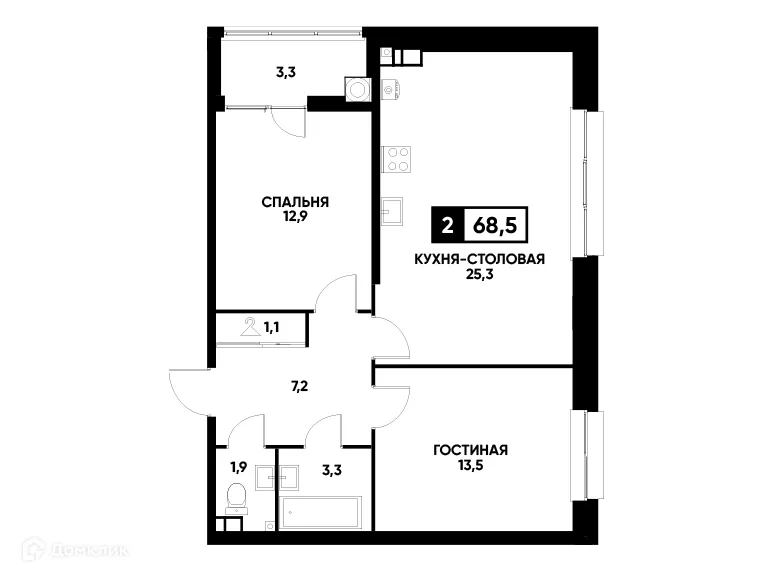 Фото квартиры в ЖК Кварталы 17/77