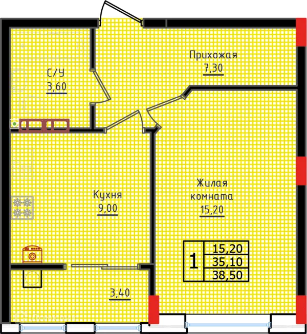 Квартира в ЖК "Суворов"