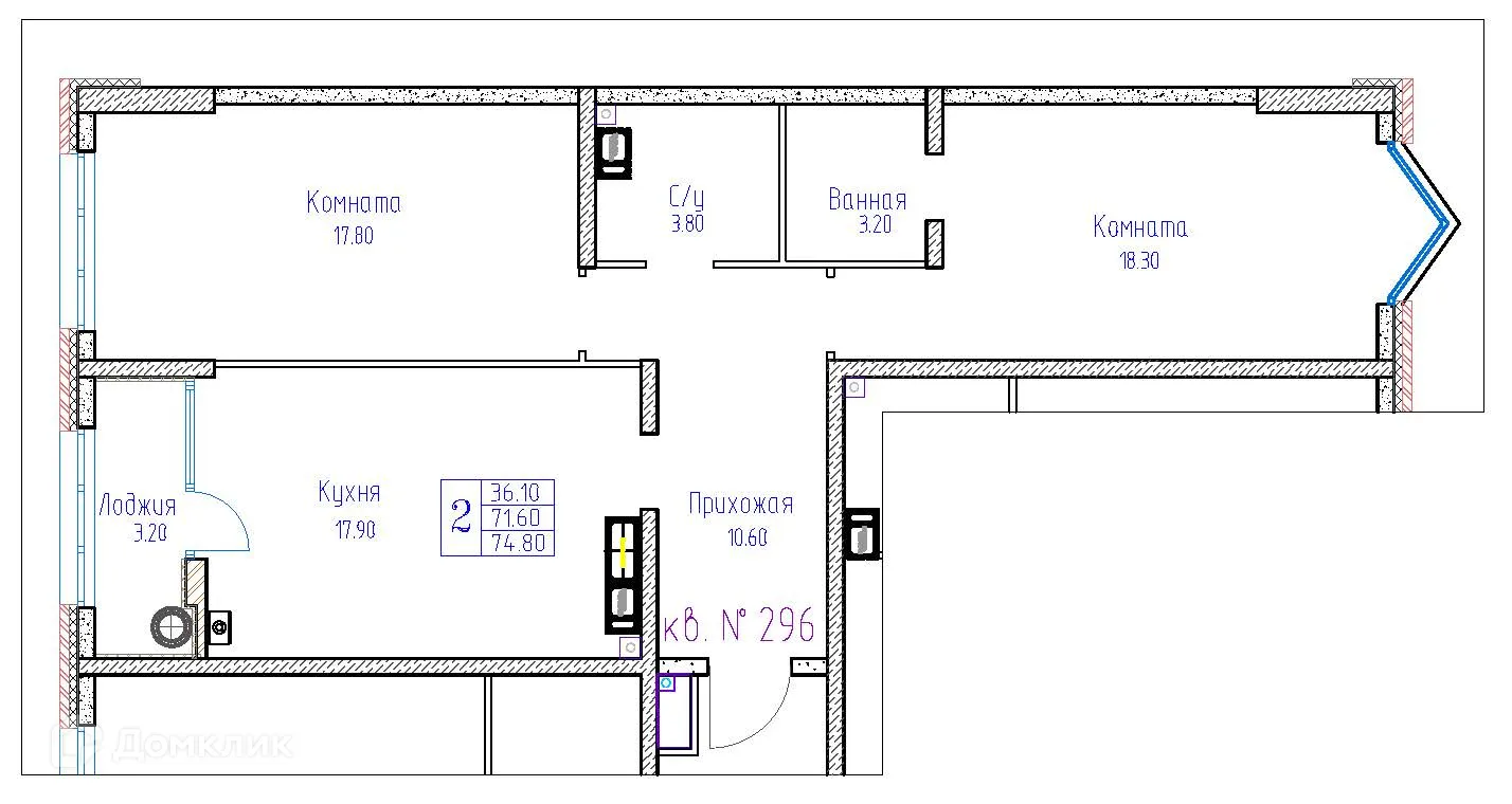 Фото квартиры в ЖК Красный Металлист