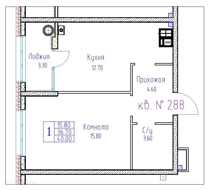 Фото квартиры в ЖК Красный Металлист