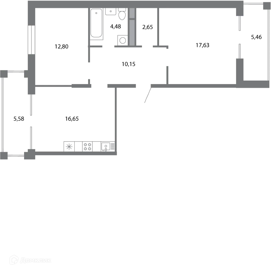 Фото квартиры в ЖК Солотчинский квартал