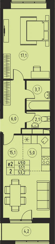 Фото квартиры в ЖК "Ривер Парк"