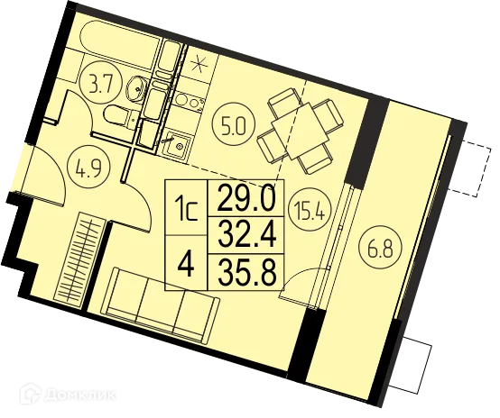 Фото квартиры в ЖК "Ривер Парк"