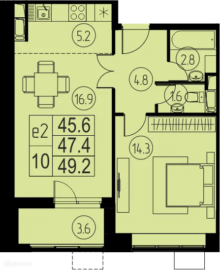 Фото квартиры в ЖК "Ривер Парк"