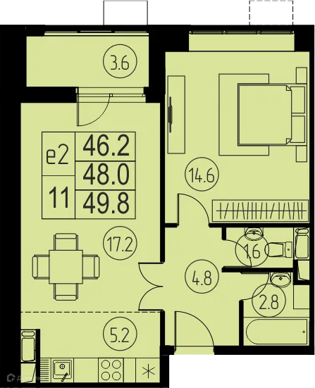 Фото квартиры в ЖК "Ривер Парк"