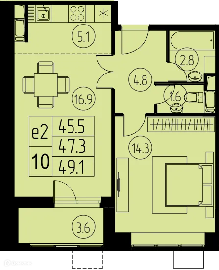 Фото квартиры в ЖК "Ривер Парк"