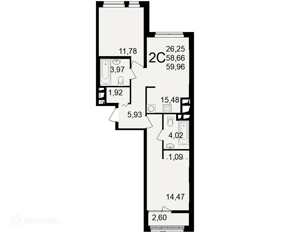 Фото квартиры в ЖК"Новое измерение"