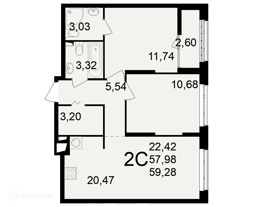Фото квартиры в ЖК"Новое измерение"