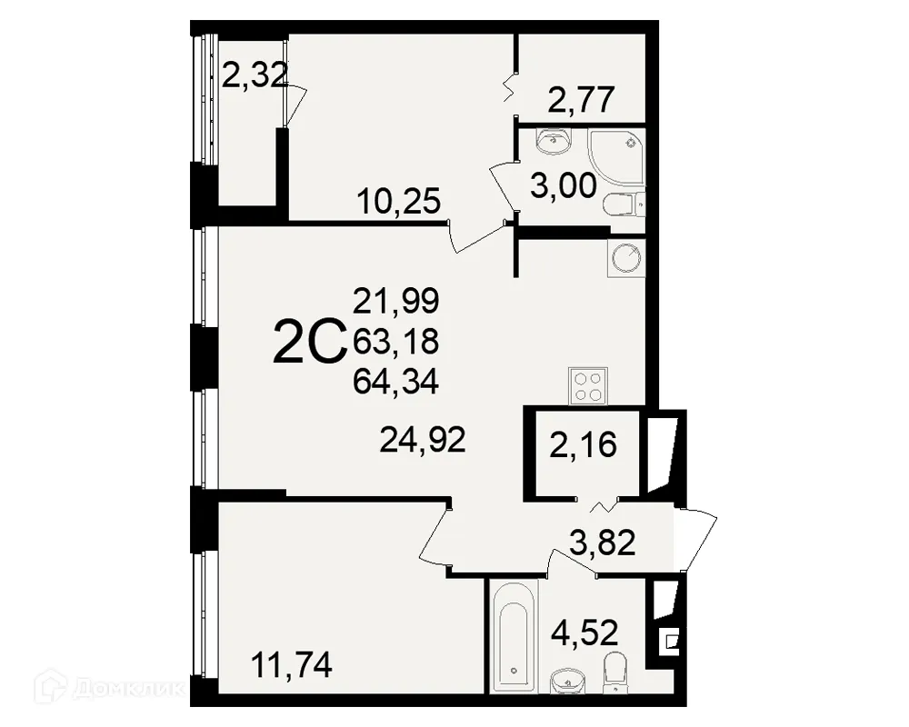 Фото квартиры в ЖК"Новое измерение"