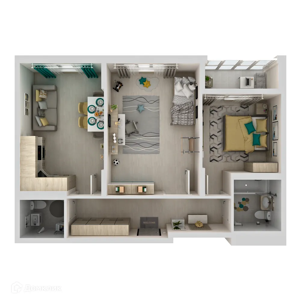 Фото квартиры в ЖК Макрорайон АМГРАД