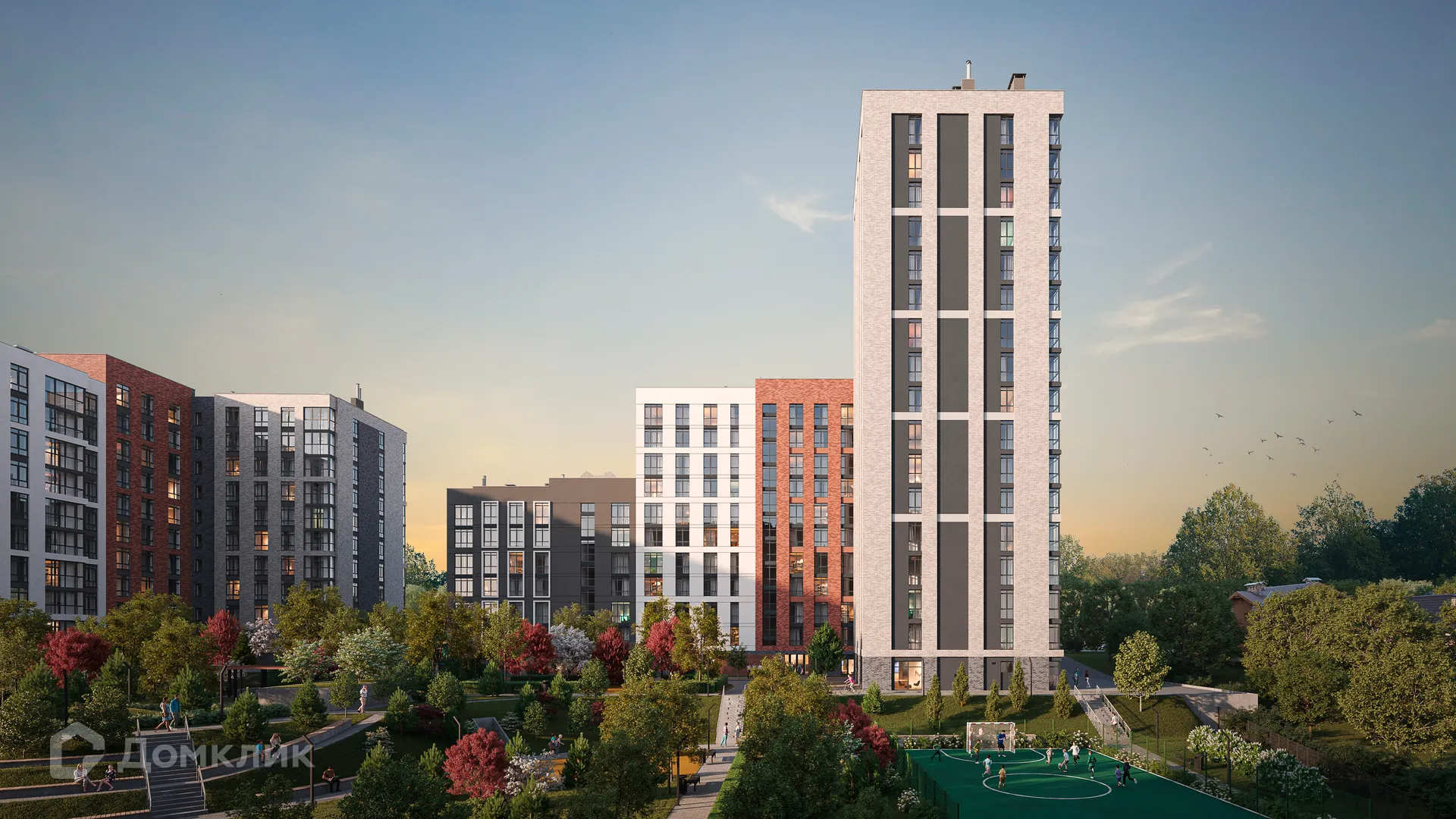 Планировка 1-комнатной квартиры 41.85 м² в ЖК "Голландия", г. Рязань — фото 9