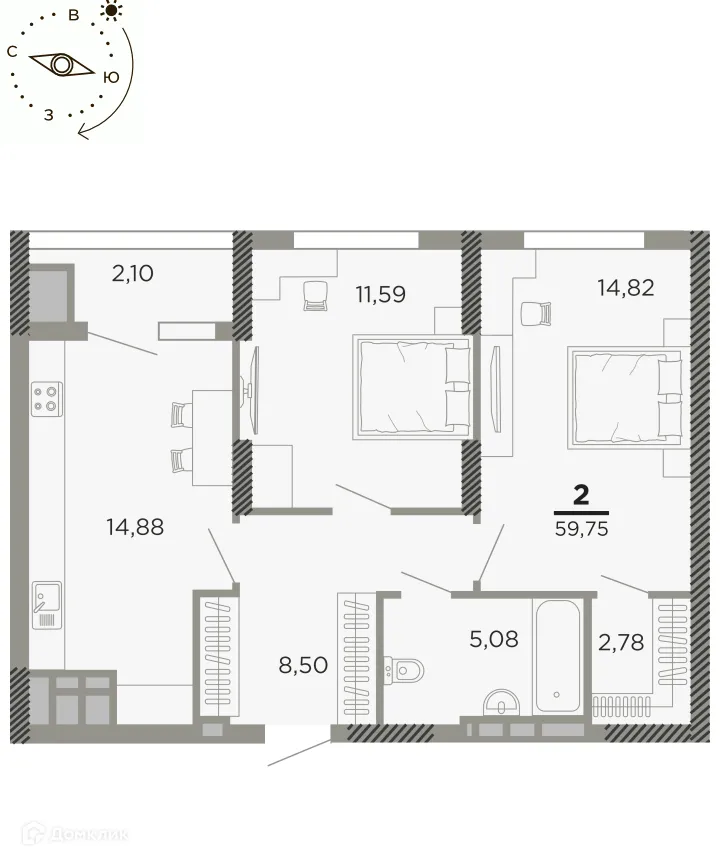 Фото квартиры в ЖК "Мартовский"