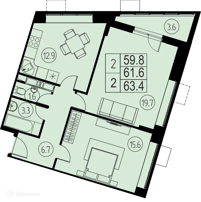 Фото квартиры в ЖК "Ривер Парк"