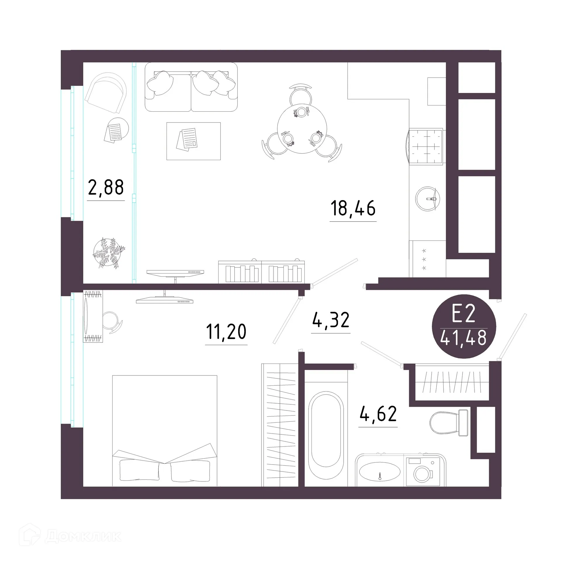 Фото квартиры в ЖК Крылья