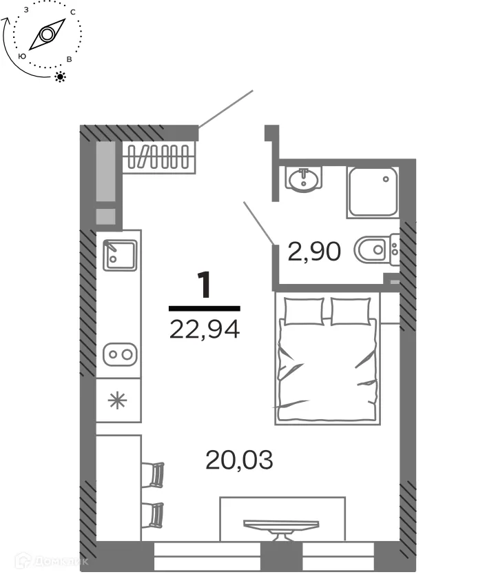 Фото квартиры в ЖК город Рязань, Улица Зубковой