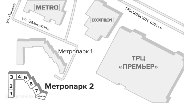 Планировка 2-комнатной квартиры 69.56 м² в ЖК Метропарк, г. Рязань — фото 14