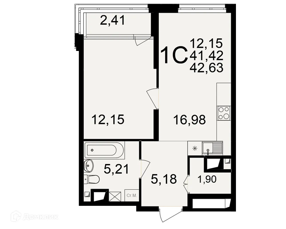 Фото квартиры в ЖК Большая история