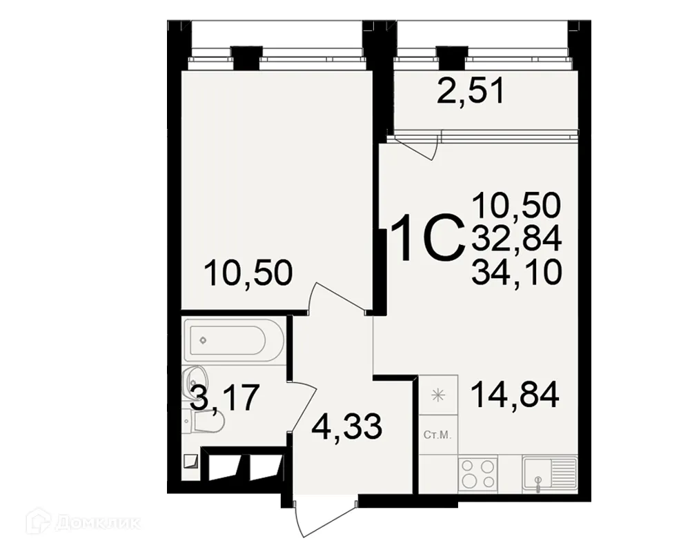 Фото квартиры в ЖК Большая история
