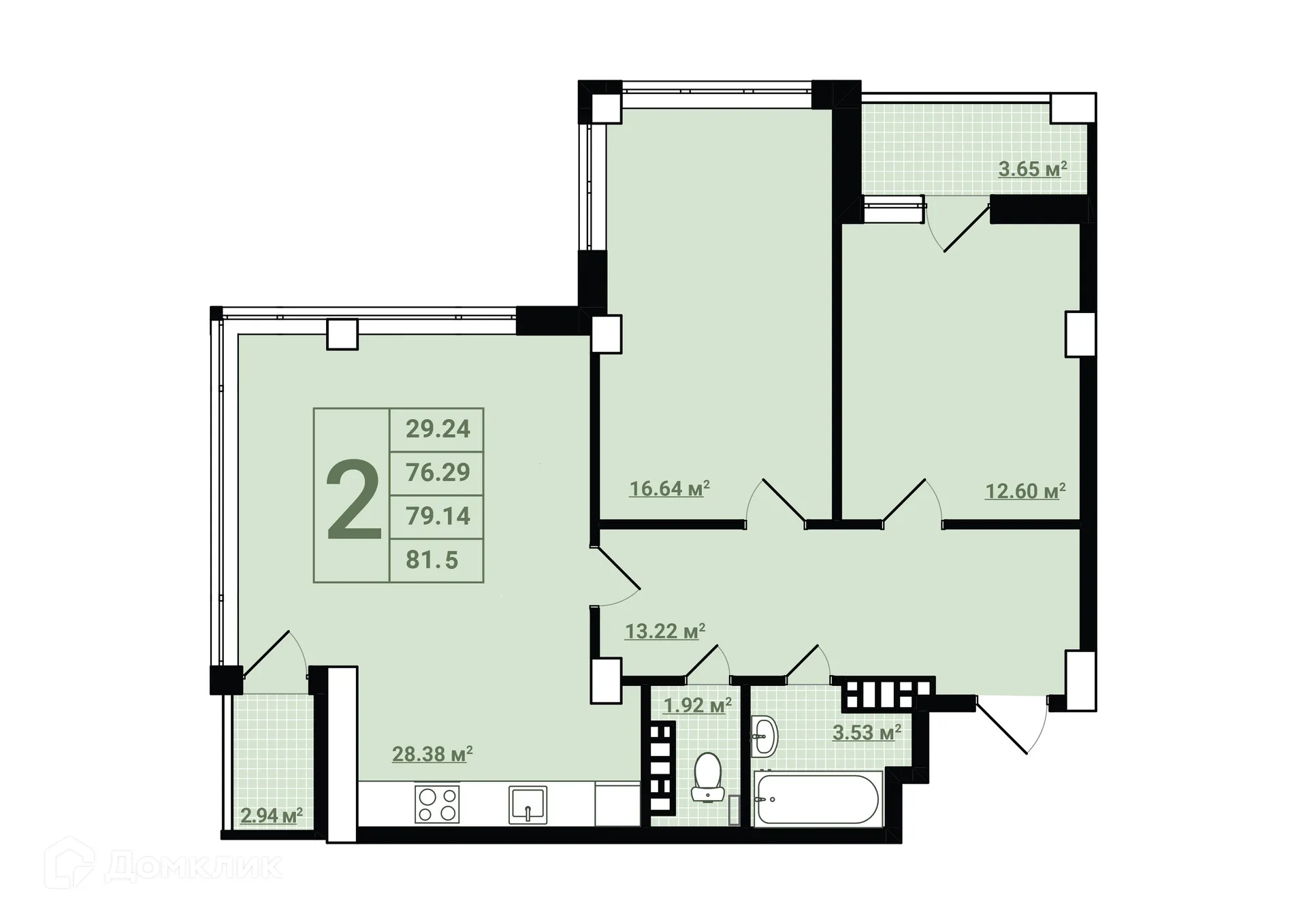 Фото квартиры в ЖК "Весна"