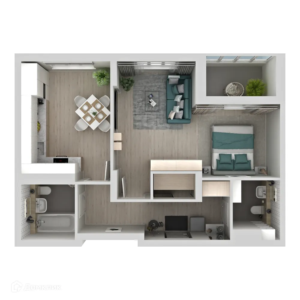 Фото квартиры в ЖК Макрорайон АМГРАД