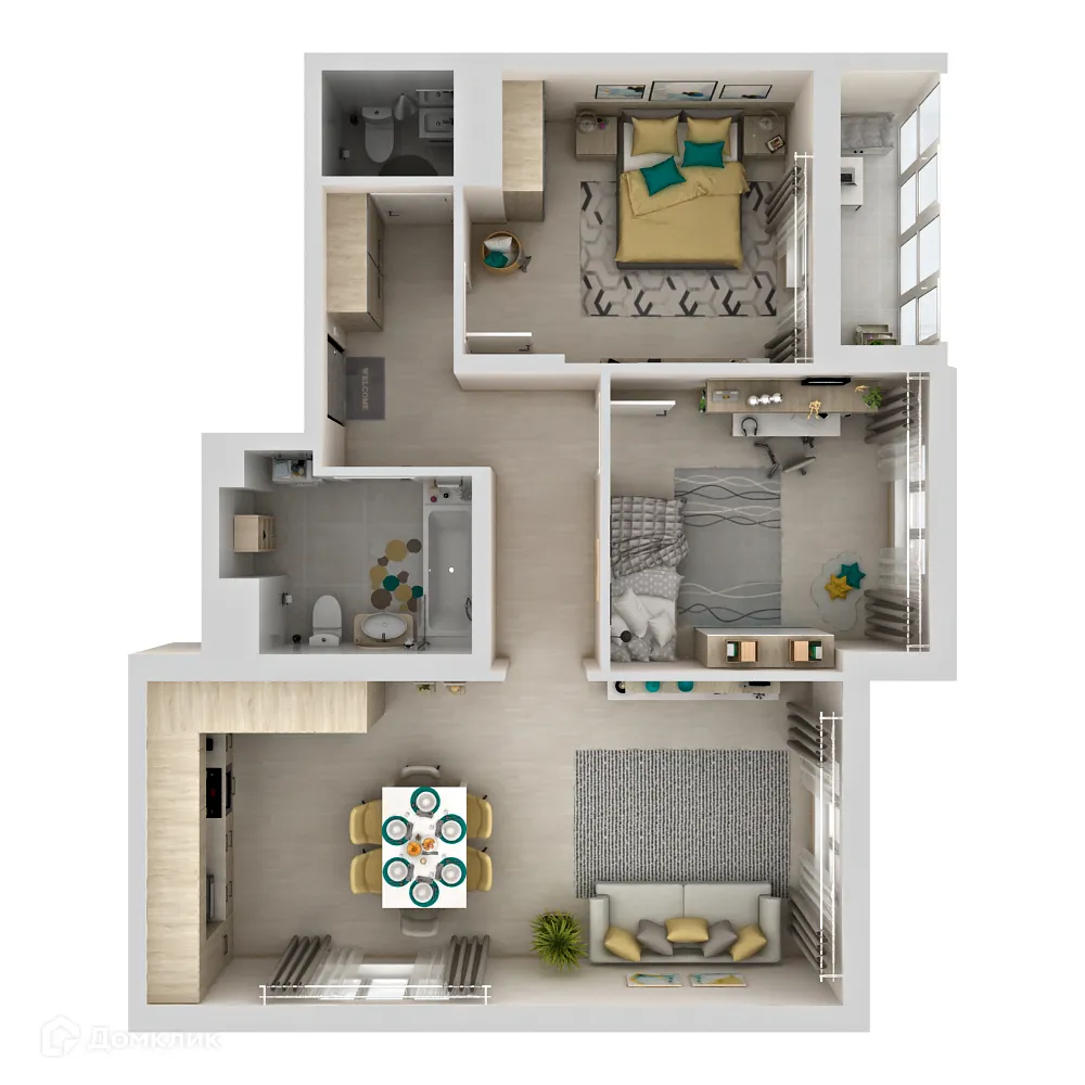 Фото квартиры в ЖК Макрорайон АМГРАД