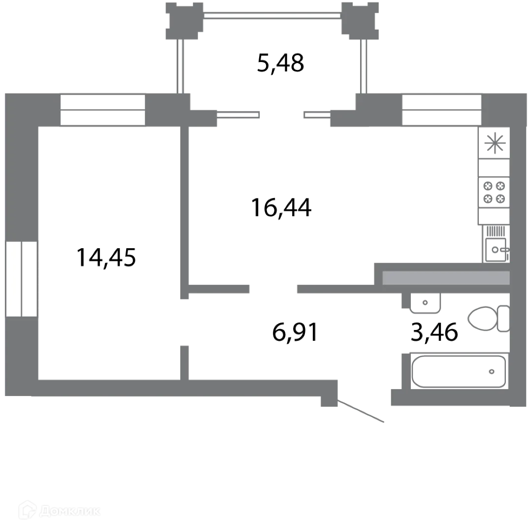 Фото квартиры в ЖК Солотчинский квартал