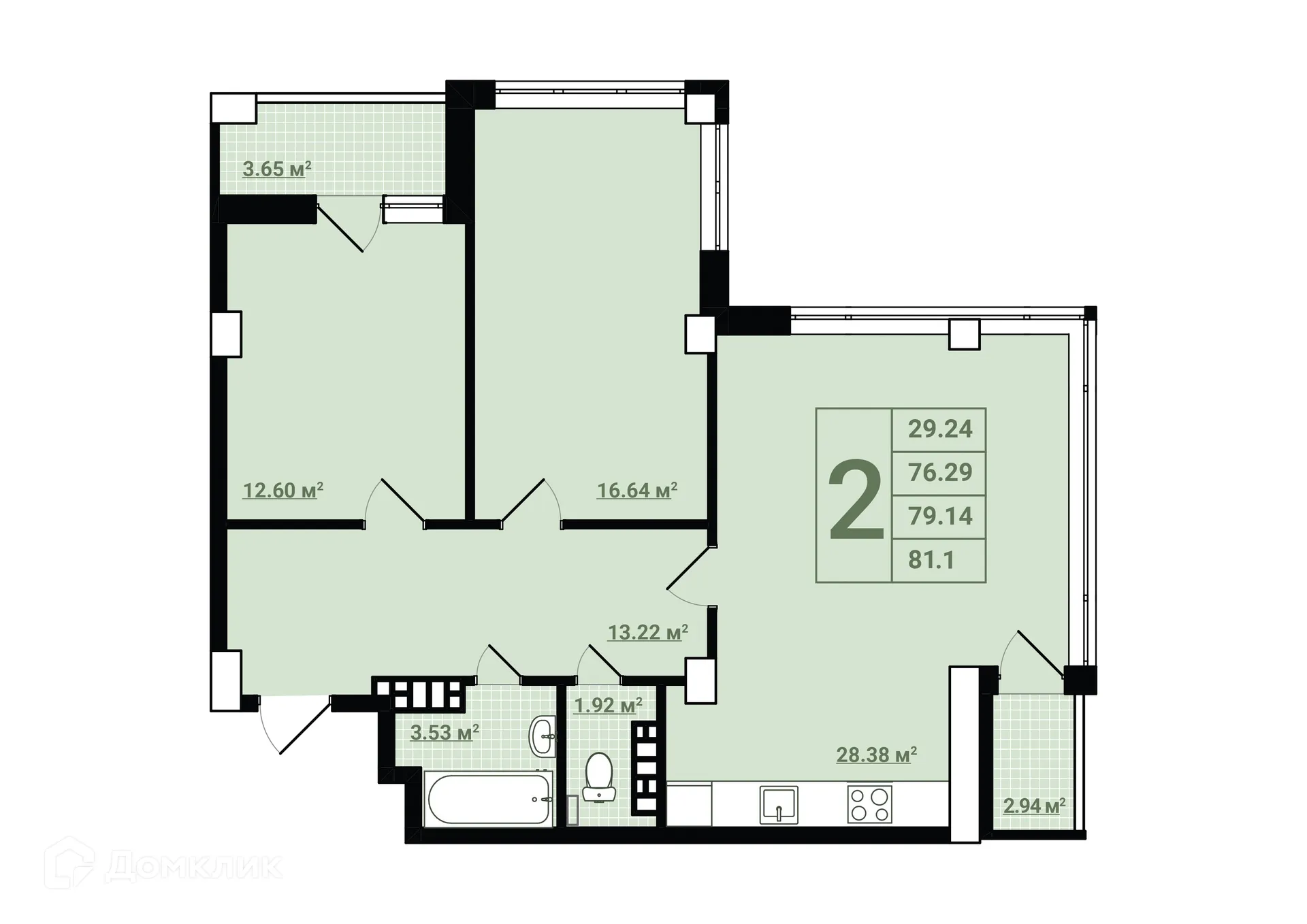 Фото квартиры в ЖК "Весна"