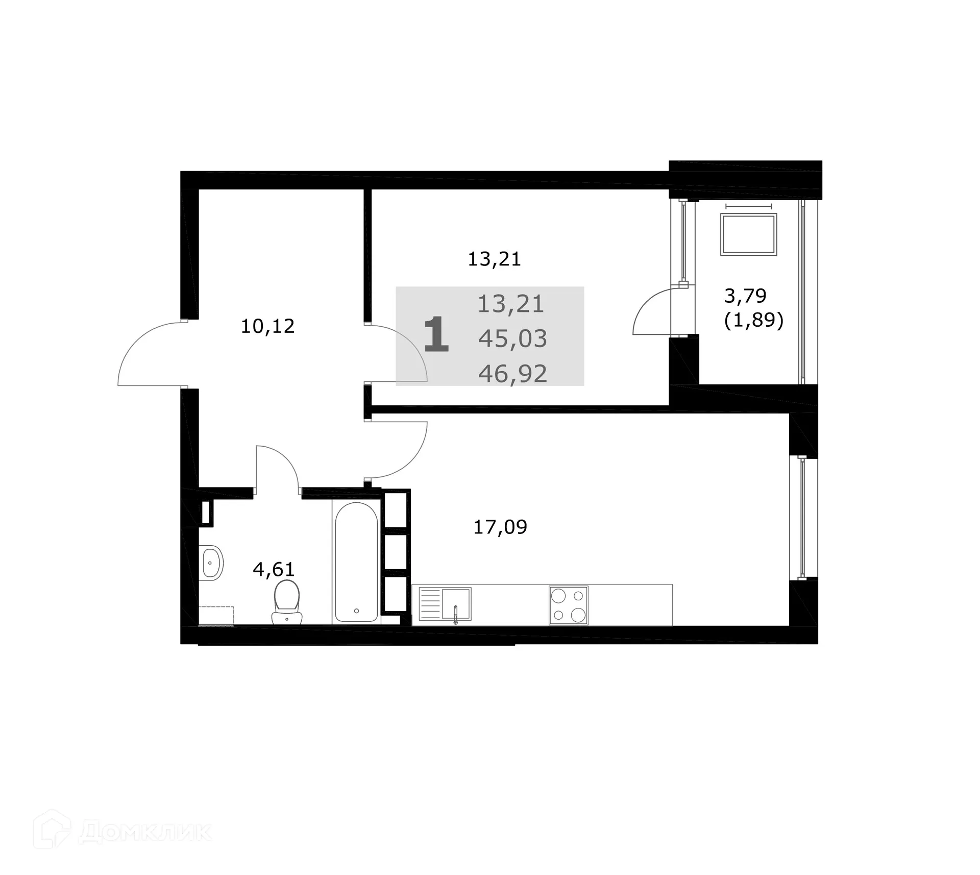 Фото квартиры в ЖК Комфорт