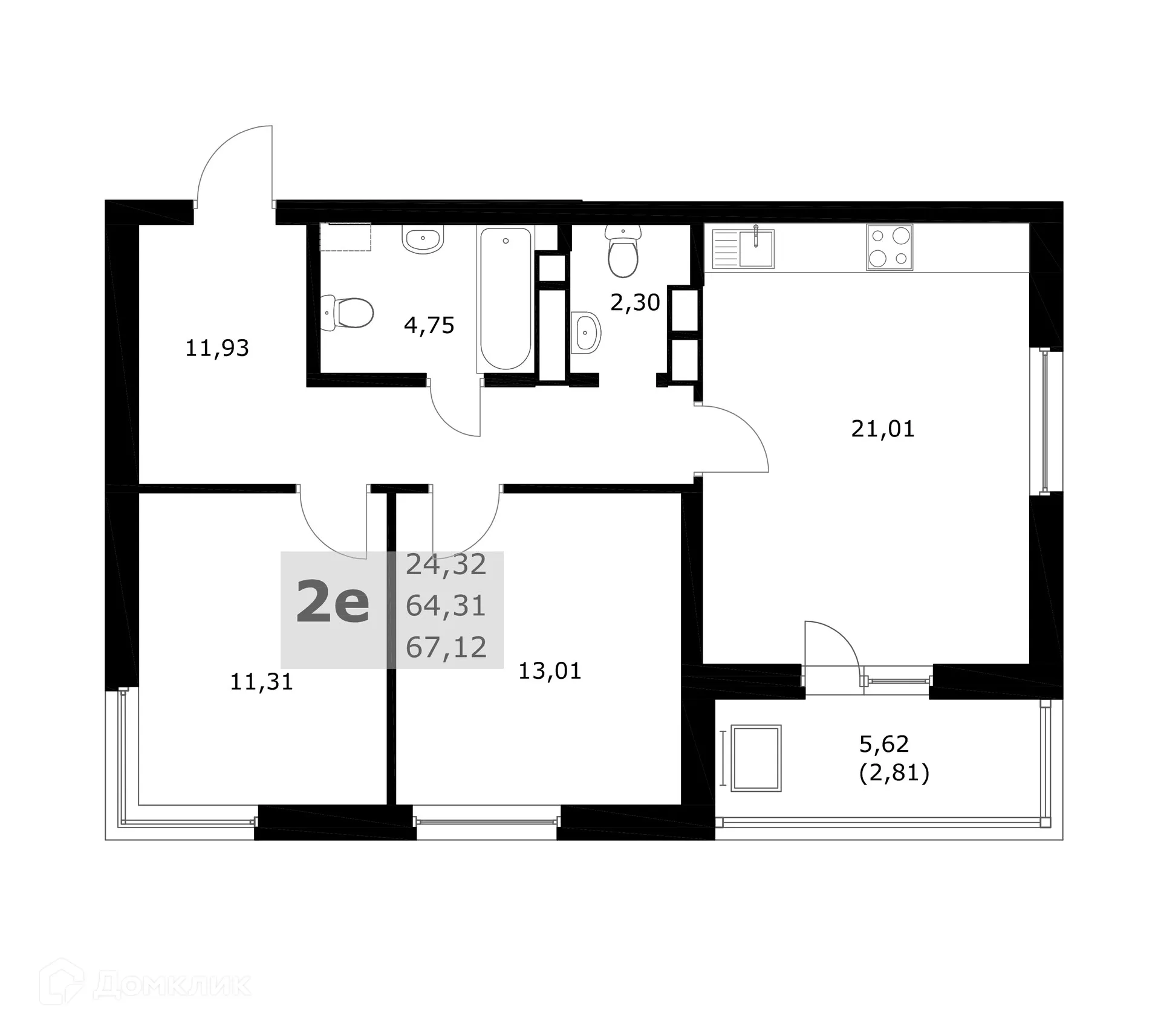 Фото квартиры в ЖК Комфорт