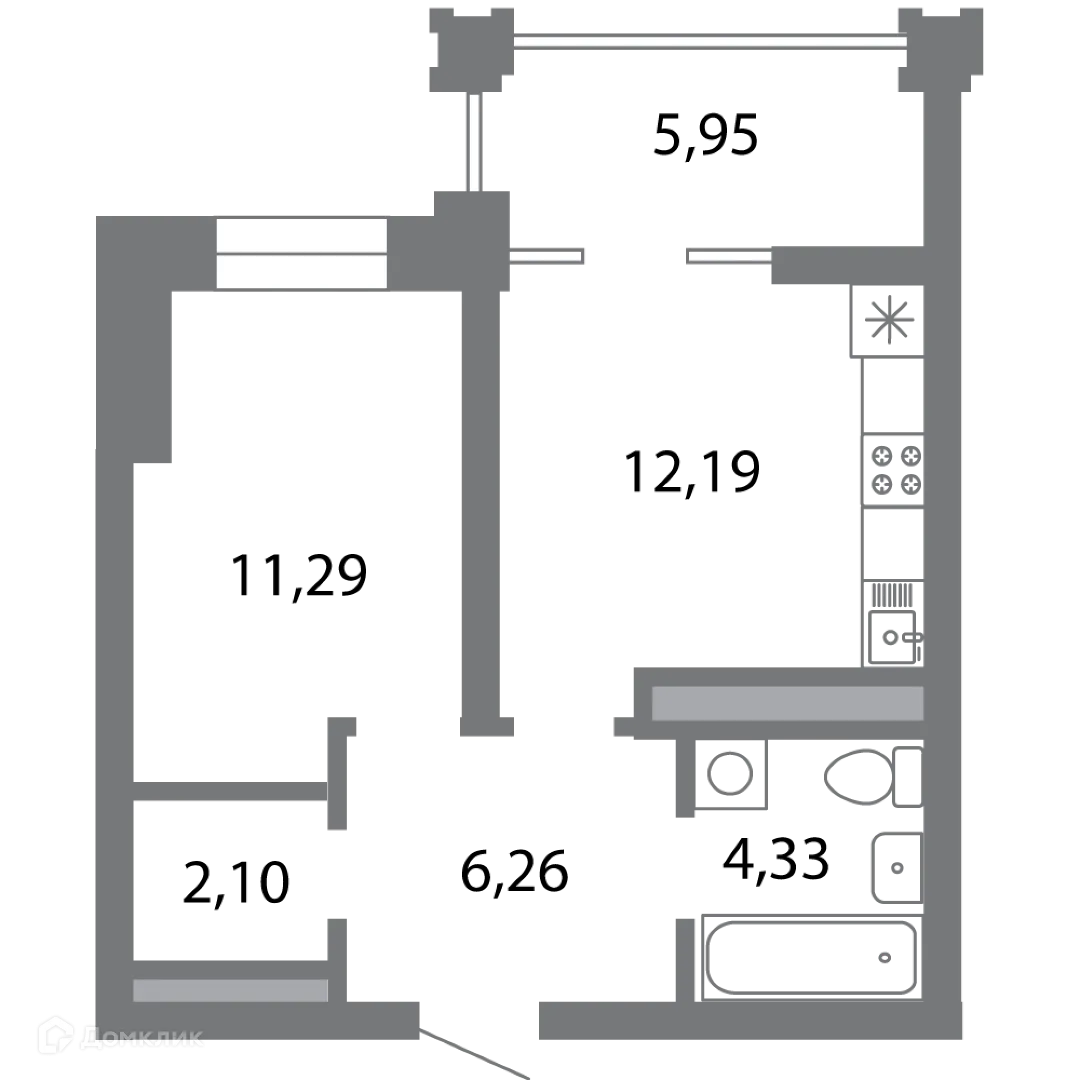 Фото квартиры в ЖК Солотчинский квартал