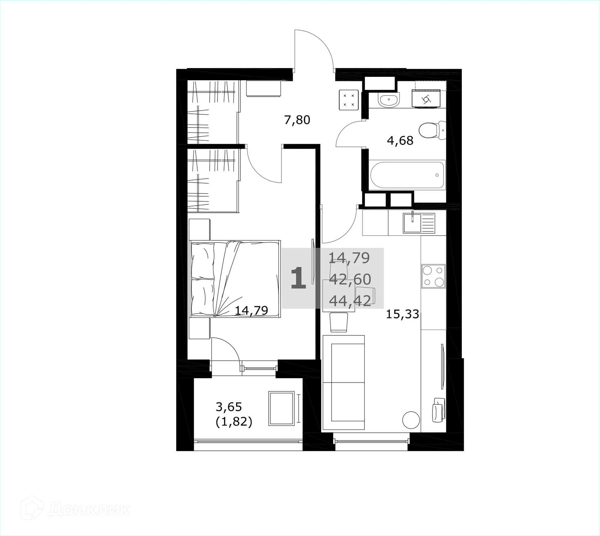 Фото квартиры в ЖК Комфорт