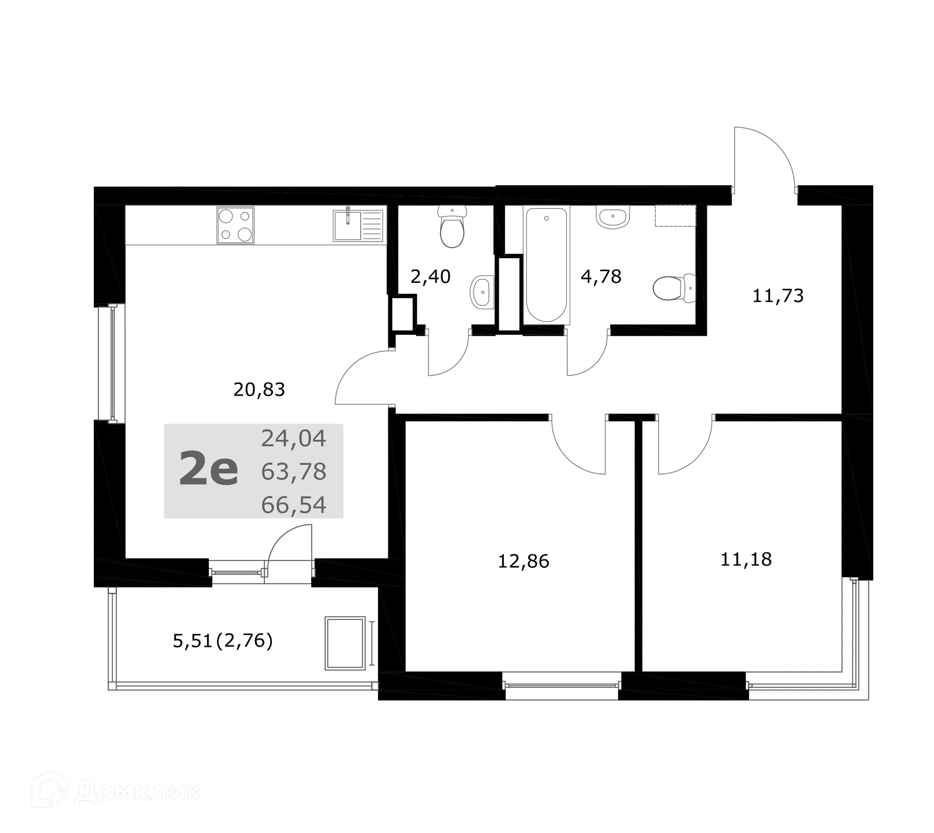 Фото квартиры в ЖК Комфорт