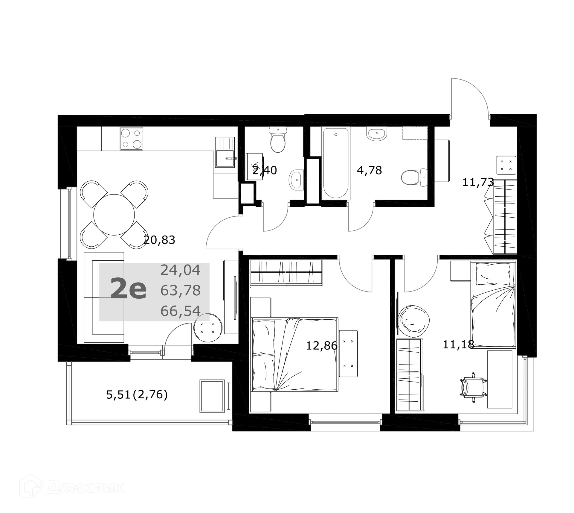 Фото квартиры в ЖК Комфорт