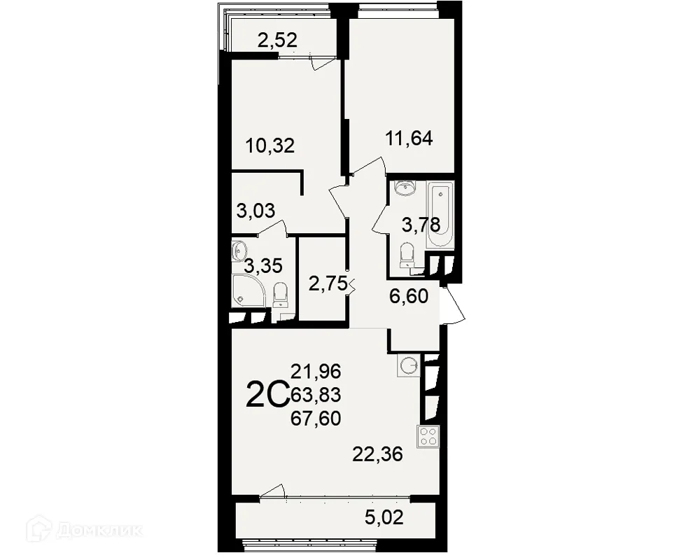 Фото квартиры в ЖК"Новое измерение"