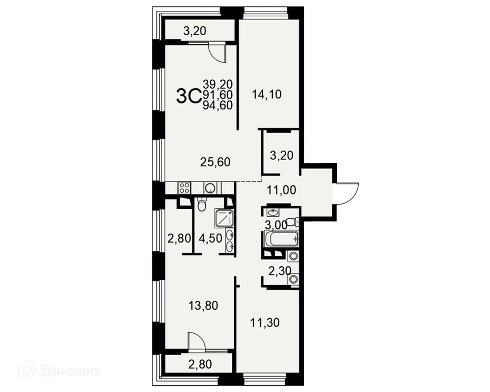 Фото квартиры в ЖК "Акцент"