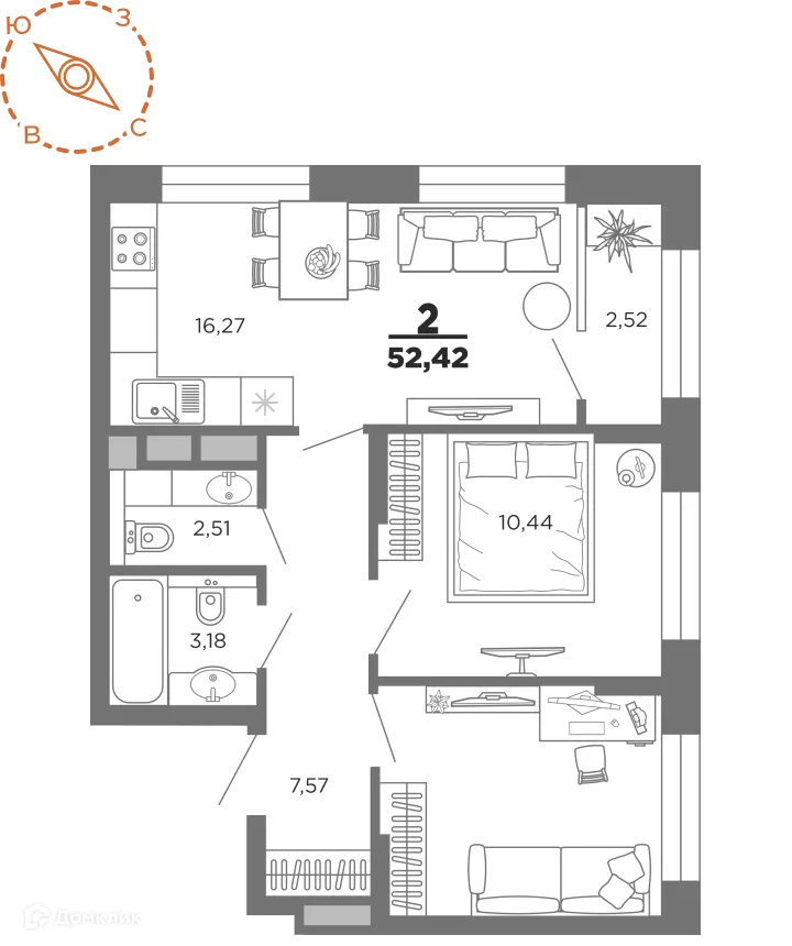 Фото квартиры в ЖК Нобель