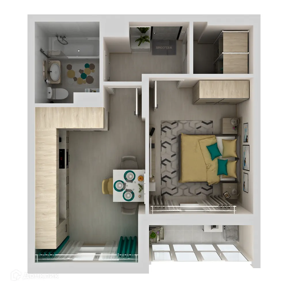 Фото квартиры в ЖК Макрорайон АМГРАД