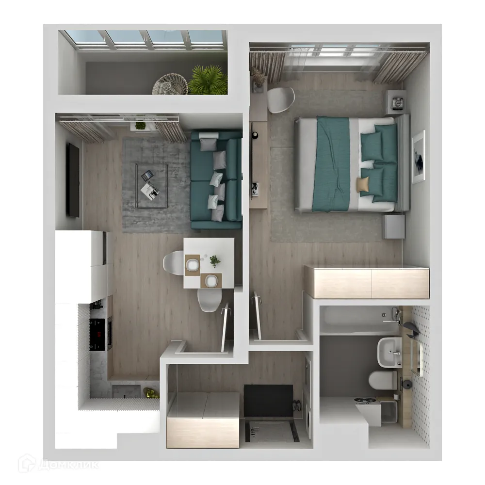 Фото квартиры в ЖК Макрорайон АМГРАД