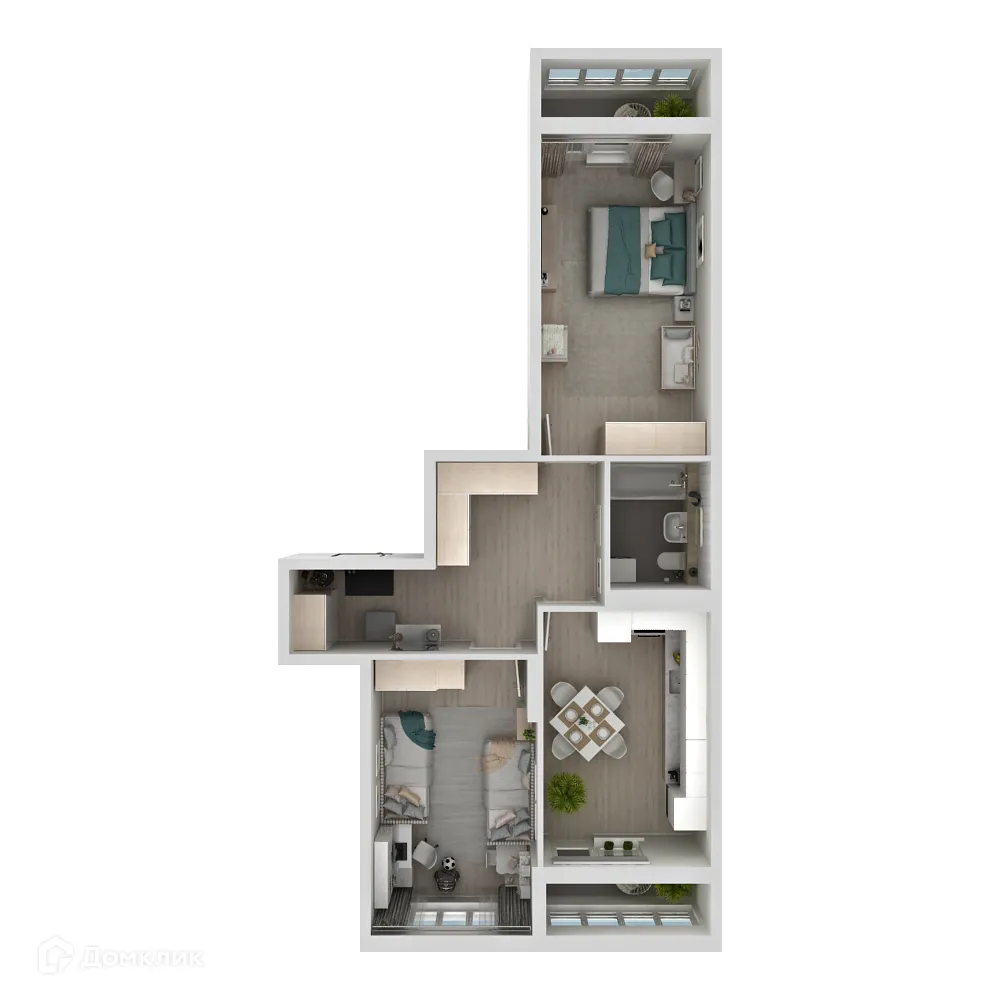 Фото квартиры в ЖК Макрорайон АМГРАД