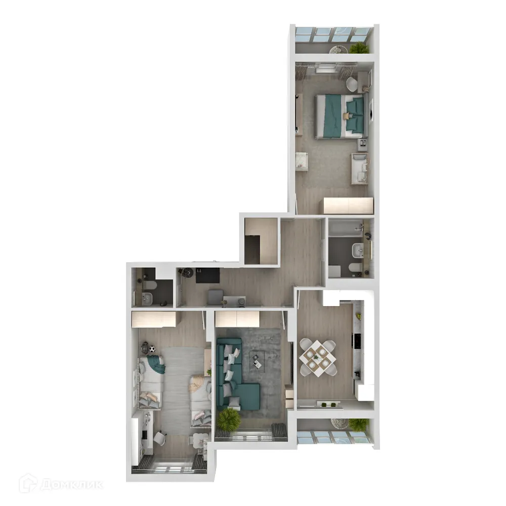 Фото квартиры в ЖК Макрорайон АМГРАД