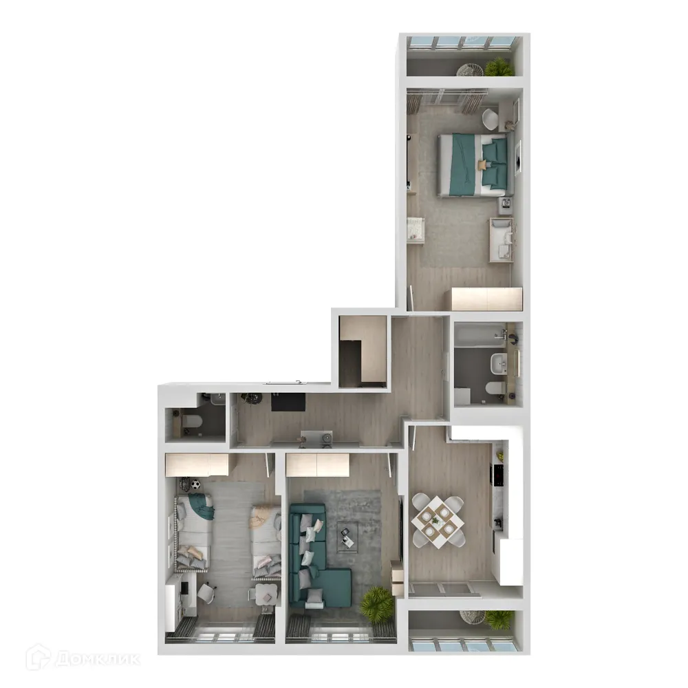 Фото квартиры в ЖК Макрорайон АМГРАД