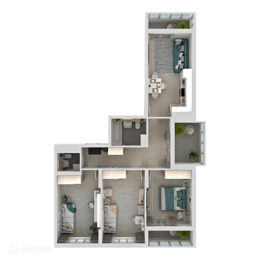 Фото квартиры в ЖК Макрорайон АМГРАД