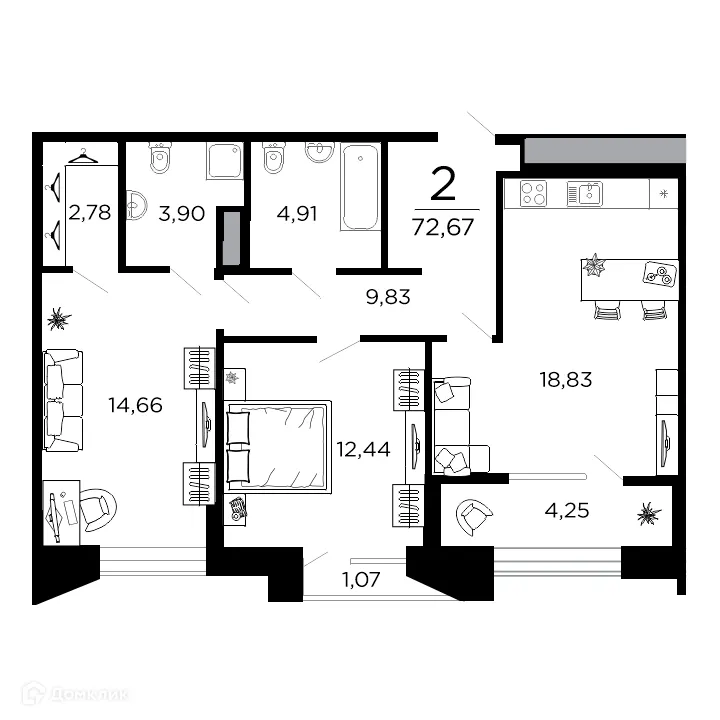 Фото квартиры в ЖК ВЕГА