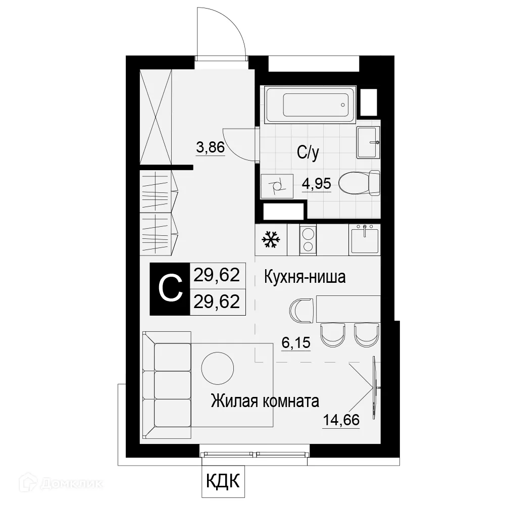 Фото квартиры в ЖК Макрорайон АМГРАД