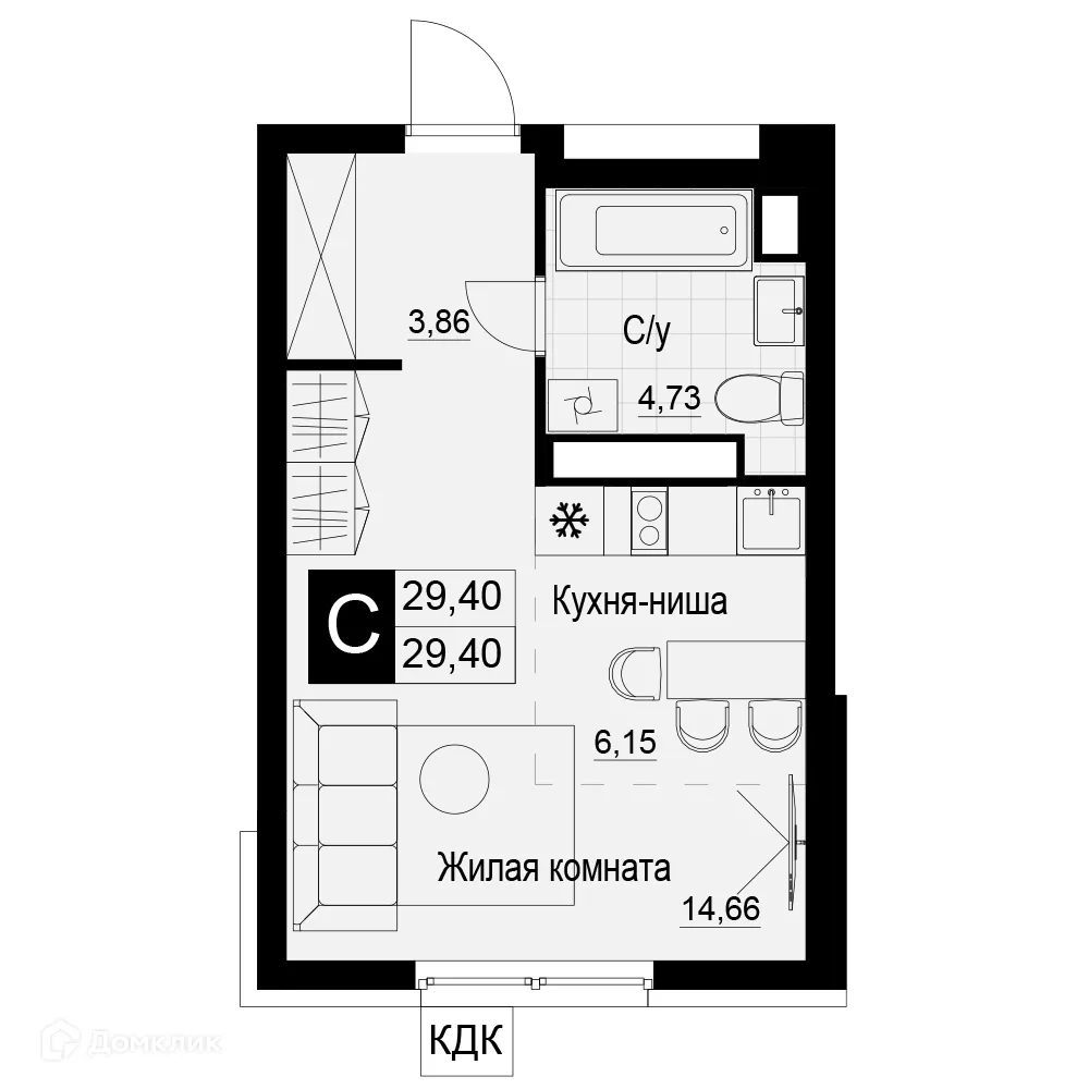 Фото квартиры в ЖК Макрорайон АМГРАД