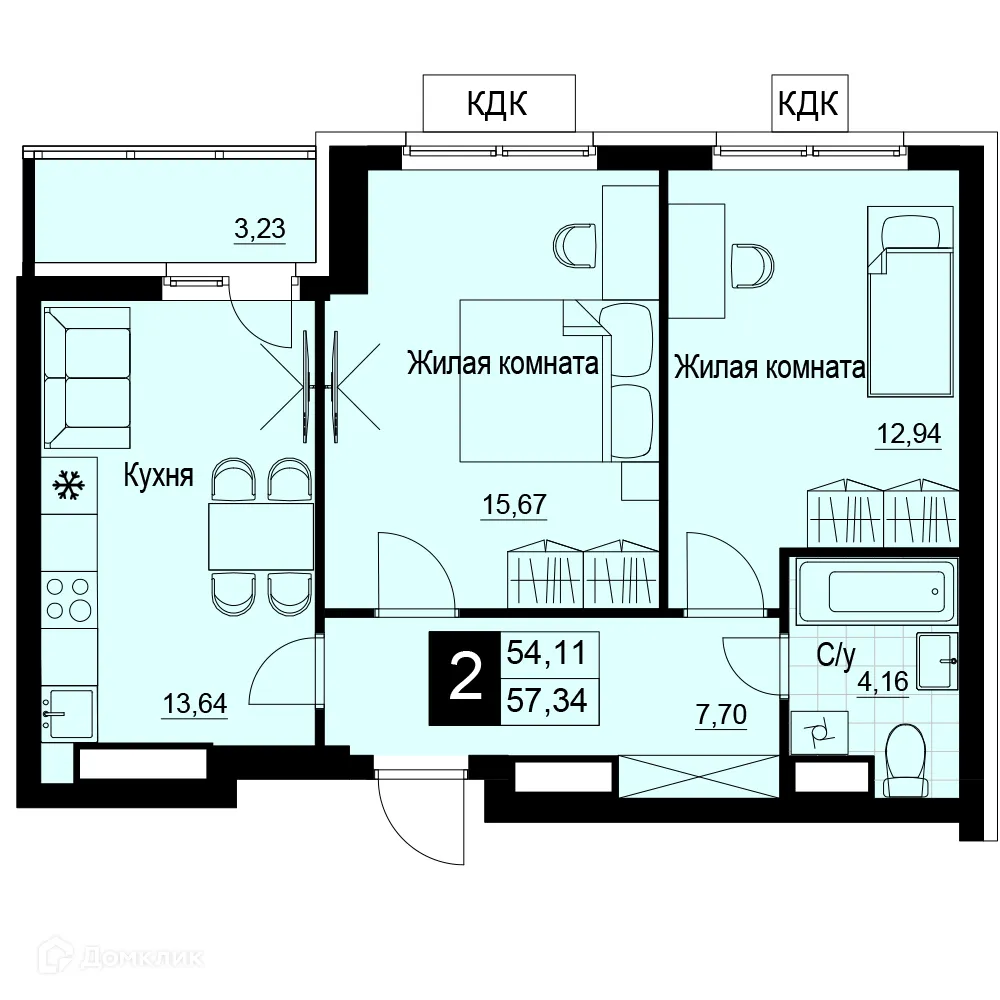 Фото квартиры в ЖК Макрорайон АМГРАД
