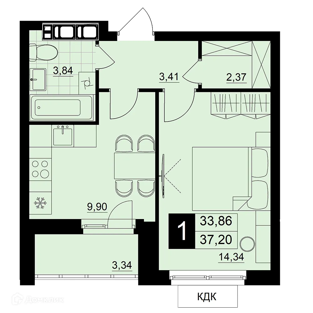 Фото квартиры в ЖК Макрорайон АМГРАД